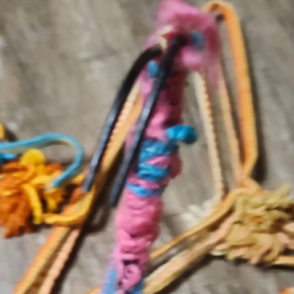 Six Yarn covered double wired hangers for durabilty